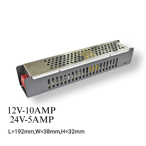 12V 10A / 24V 5A Slim LED Power Supply Driver